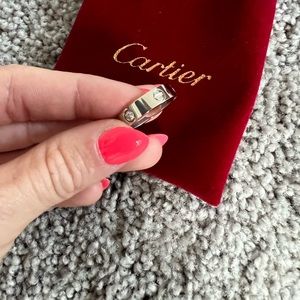 Cartier Love Ring 3 diamonds